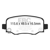 DPX3031 ULTIMAX2 Brake Pads for Jeep Cherokee by EBC Brakes