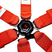 6 Point Harness Red FIA Approved 8853