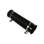 Flexible Corrugated Intake Pipe with Clamps, Black