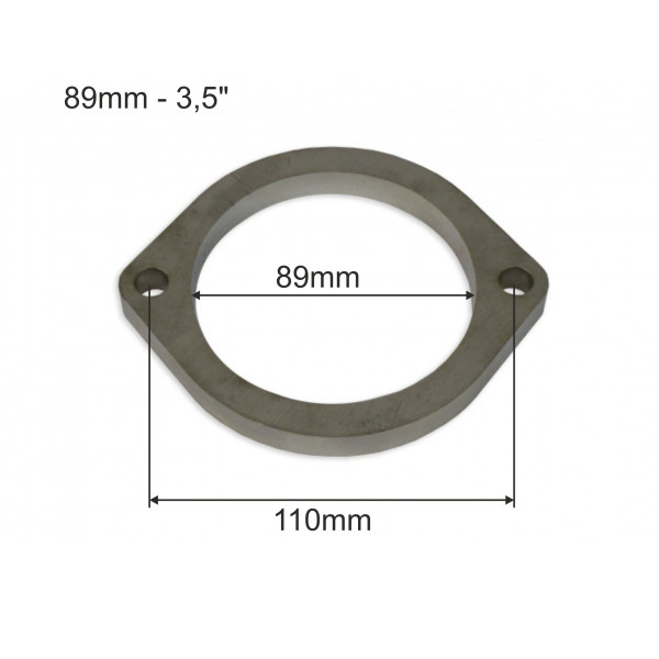 Stainless Steel SS304 Exhaust Flange 3.5'' 2 Bolt