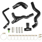 Silicone Crankcase Breather Hose Kit for Audi A3 1.8T AUQ AUM VW Jetta Golf MK4 Bora 1998-2006 - Black