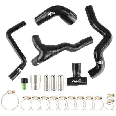 Silicone Crankcase Breather Hose Kit for Audi A3 1.8T AUQ AUM VW Jetta Golf MK4 Bora 1998-2006 - Black