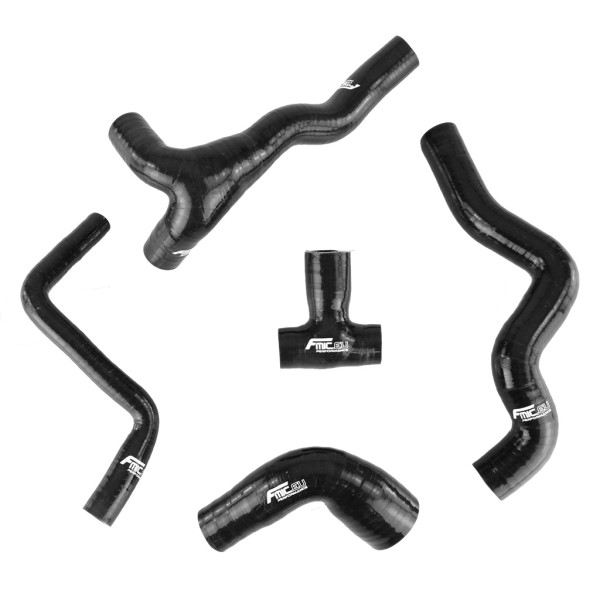 Silicone Crankcase Breather Hose Kit for Audi A3 1.8T AUQ AUM VW Jetta Golf MK4 Bora 1998-2006 - Black