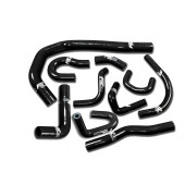 Silicone Radiator Coolant Hose Kit for Honda Civic CRX EE EF CR-X DX HF Si 1988-1991 - Black