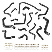 Black Silicone Radiator Coolant Hose Kit for Renault Megane RS 225 2004-2008