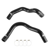 Black Silicone Radiator Coolant Hose Kit for Jeep Cherokee XJ 4.0L