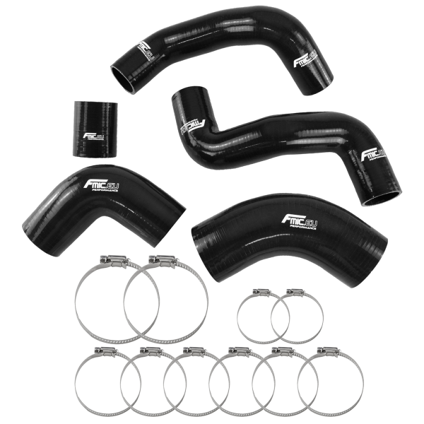 Silicone Intercooler Hose Kit for Land Rover Freelander 1 TD4 2.0 TD - Black
