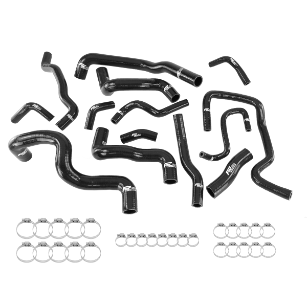 Silicone Radiator Coolant Hose Kit for Mini Cooper S R56 R57 1.6L Turbo N14 2008-2012 - Black