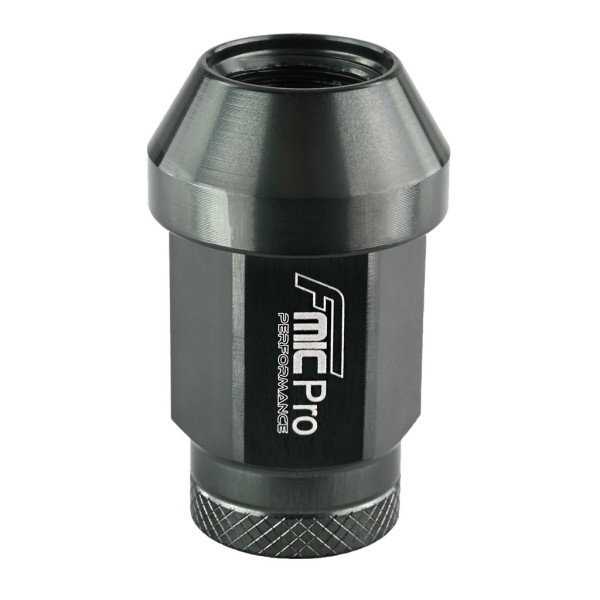 Forged Aluminum Wheel Nut M12x1.25 Grey (Gun Metal) 1 pc. Conical 7075-T6