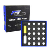 Aluminum Wheel Nuts M12x1.5 Silver 20 pcs Tapered