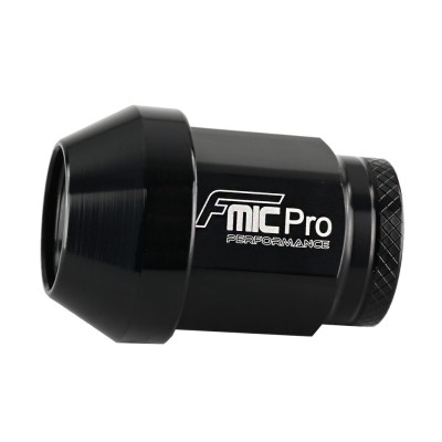 Forged Aluminum Wheel Nut M14x1.25 Black 1 pc. Conical Through-Hole 7075-T6