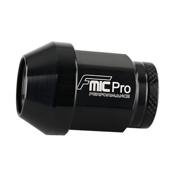 Forged Aluminum Wheel Nut M12x1.25 Black 1 pc. Conical Through-Hole 7075-T6