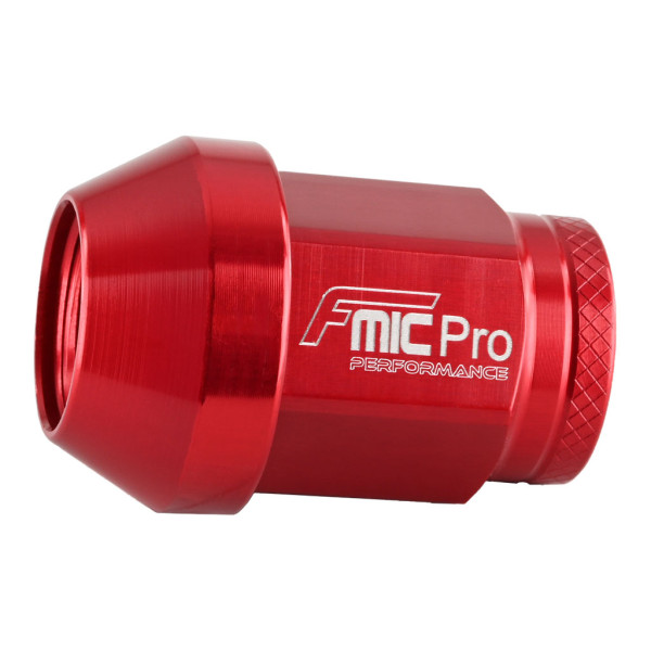 Forged Aluminum Wheel Nut M12x1.25 Red 1 pc. Conical Through-Hole 7075-T6