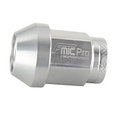 Forged aluminum wheel nut FMIC.Pro M12x1.5 Silver 1 pc. conical through-hole 7075-T6