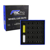 Aluminium Wheel Nuts M12x1.25 Grey (Gun Metal) 20 pcs. Conical Through-Piece