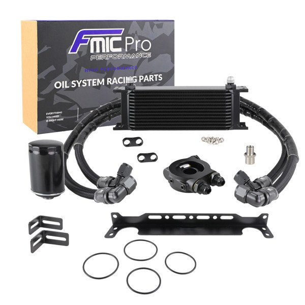 Engine Oil Cooler Kit with Thermostat for Audi A3, TT, Seat, Skoda, VW Golf GTI R MK6 2.0T EA888 GEN2 2008-2015
