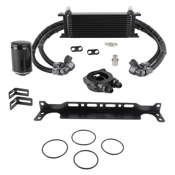 Engine Oil Cooler Kit with Thermostat for Audi A3, TT, Seat, Skoda, VW Golf GTI R MK6 2.0T EA888 GEN2 2008-2015