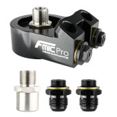 Oil Filter Sandwich Plate Cooler Adapter with Thermostat 75mm