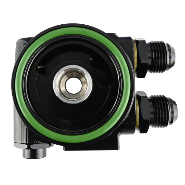 Oil Filter Sandwich Plate Cooler Adapter with Thermostat 80mm