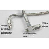 Turbocharger oil feed line FTWL for BMW M50 / M52 / M54 / S54 turbo - M12x1.5
