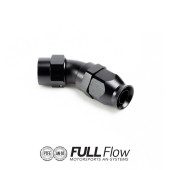 Nuke Performance Full Flow PTFE Hose End Fitting 45 Degree AN8