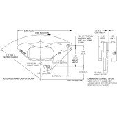 Wilwood 120-7737 GP310 Motorcycle Front 84-99 Lug Mount Caliper Left 4 Pistons Black