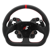 GT1 330mm Leather D-Type Steering Wheel with SIMAGIC Paddle Shifters for Sim Racing Simulator