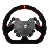 GT1 330mm Suede D-Type Steering Wheel with SIMAGIC Paddle Shifters for Simracing Simulator