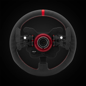 GT1 330mm Leather R Type Steering Wheel with Paddle Shifters for Sim Racing Simulator
