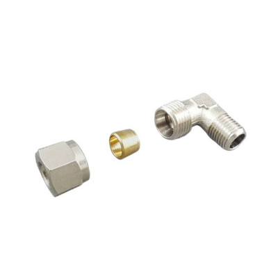 "10mm Brass Fitting for Hardline - 1/4" External Connection"
