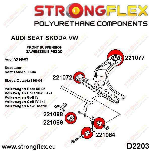 Front anti roll bar bush
