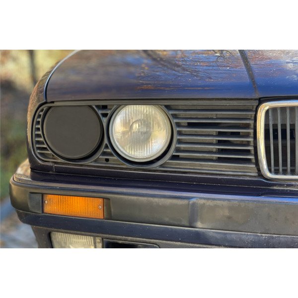 Head Light delete cover BMW 3 E30 high beam passenger side