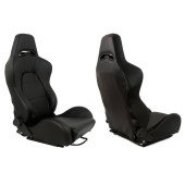 DRAGO PVC Black Racing Seat