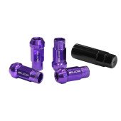 SLIDE JDM M12x1.25 Purple Wheel Lug Nuts - Stylish & Durable