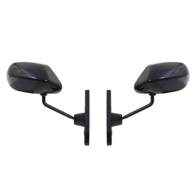 Universal F2 ABS Manual Blue Glass Side Mirrors - Durable Design