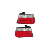 BMW E36 Rear Red Clear Tail Lights - Stylish Upgrade