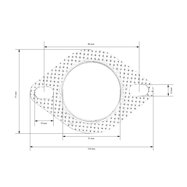 TurboWorks Exhaust gasket 51mm 2 bolt