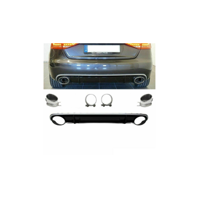 Performance Diffuser for Audi A4 B8 with Exhaust Pipes