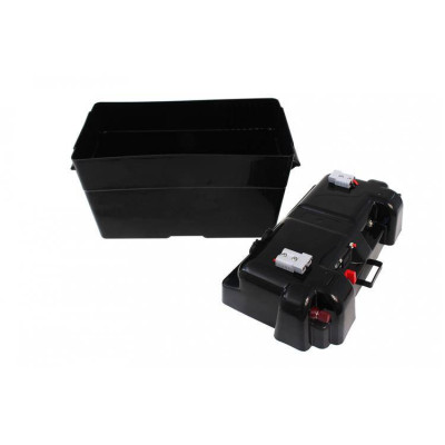 12V Solar Battery Box - Compact 350x200x210 for Outdoor Use