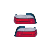 BMW E36 Rear Red Clear Tail Lights - Stylish Upgrade