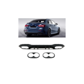 Gloss Black Rear Diffuser for Mercedes-Benz A V177 Model