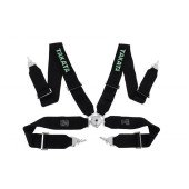 4-Point Black Takata Replica Racing Seat Belts - Safety Harness