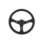 Pro 350mm Steering Wheel - 80mm Offset, Black Leather