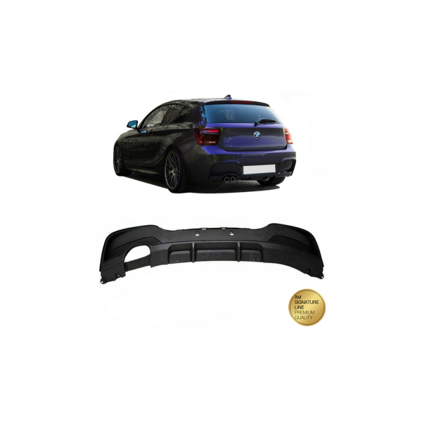 BMW 1 Series F20 F21 Rear Diffuser Matte Black Upgrade