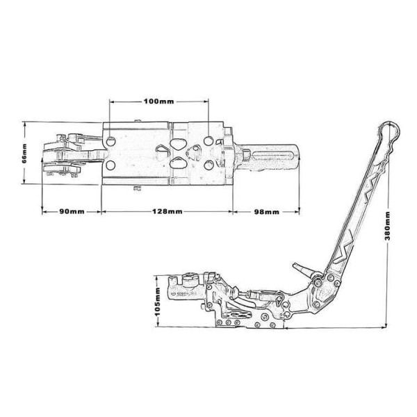 Professional Black Hydraulic Hand Brake for Racing Cars