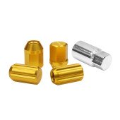 Epman RS M12x1.25 Gold Locking Wheel Lug Nuts - Secure Fit