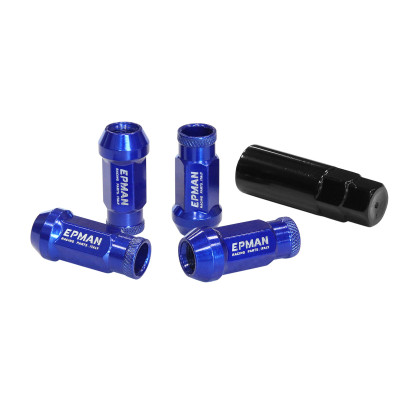 Epman JDM M12x1.5 Blue Wheel Lug Nuts - High-Performance Style