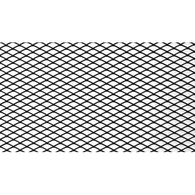 ALU Mesh Grill Diamond Black 100x33cm - 16x8mm Design