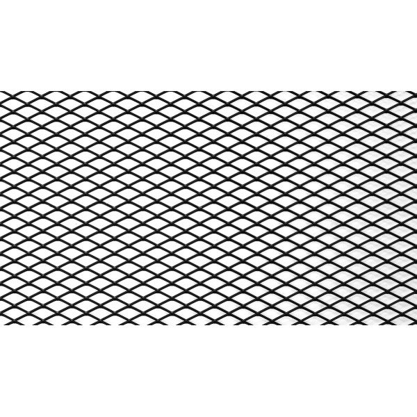 ALU Mesh Grill Diamond Black 100x33cm - 16x8mm Design