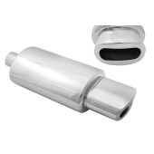 Rear Muffler 81x145mm inlet 63,5mm
